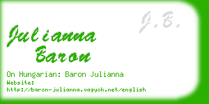 julianna baron business card